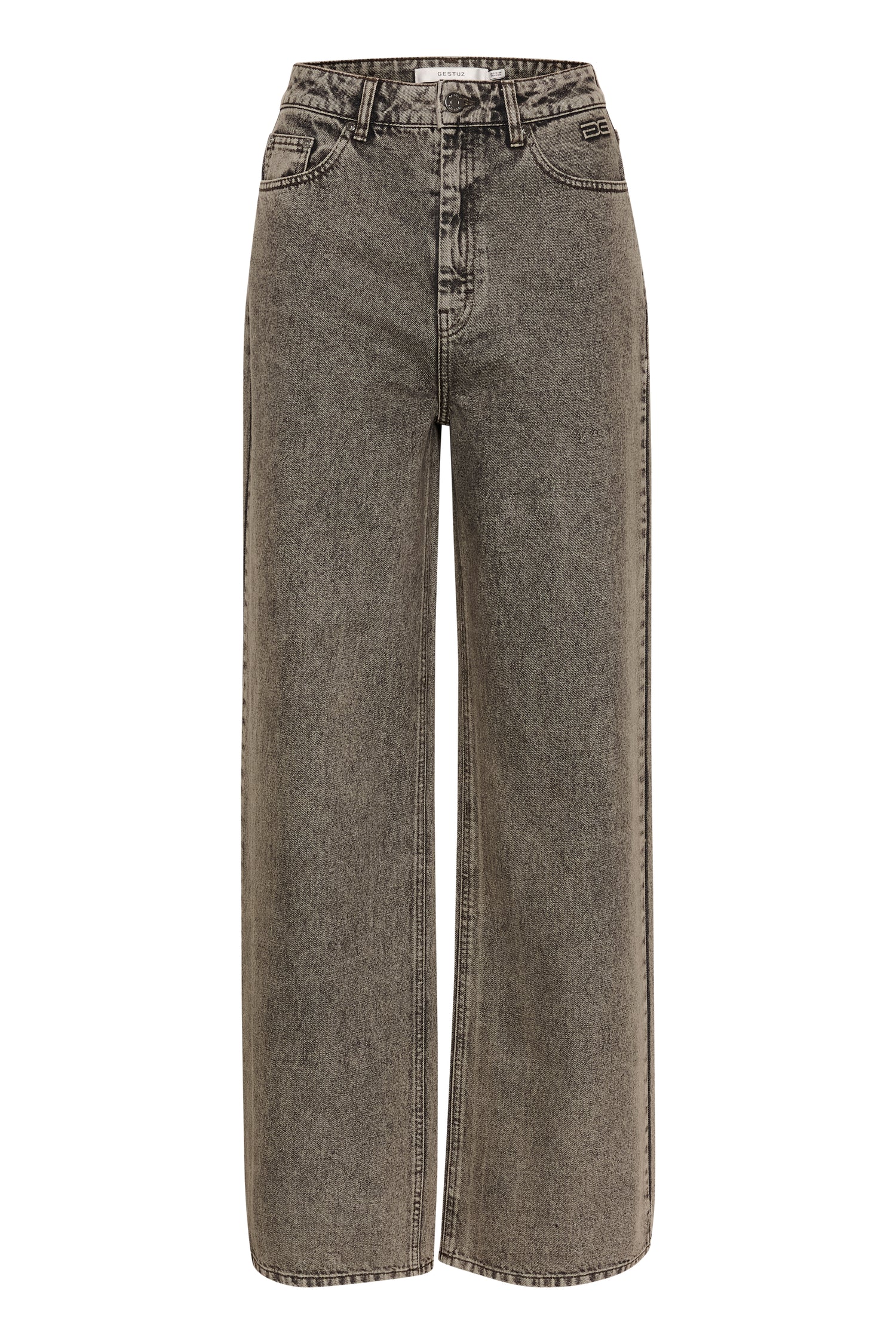 Brenda Hw Wide Jeans from Gestuz in colorway grey brown washed 