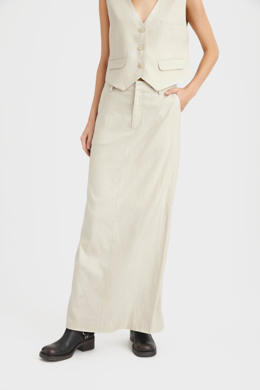 Liza linen HW skirt