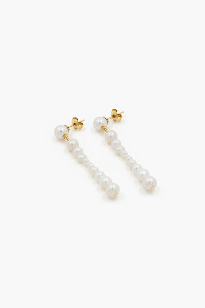 Pearl long earrings - No. 12103