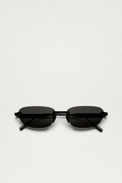 Rimless - Oval Black