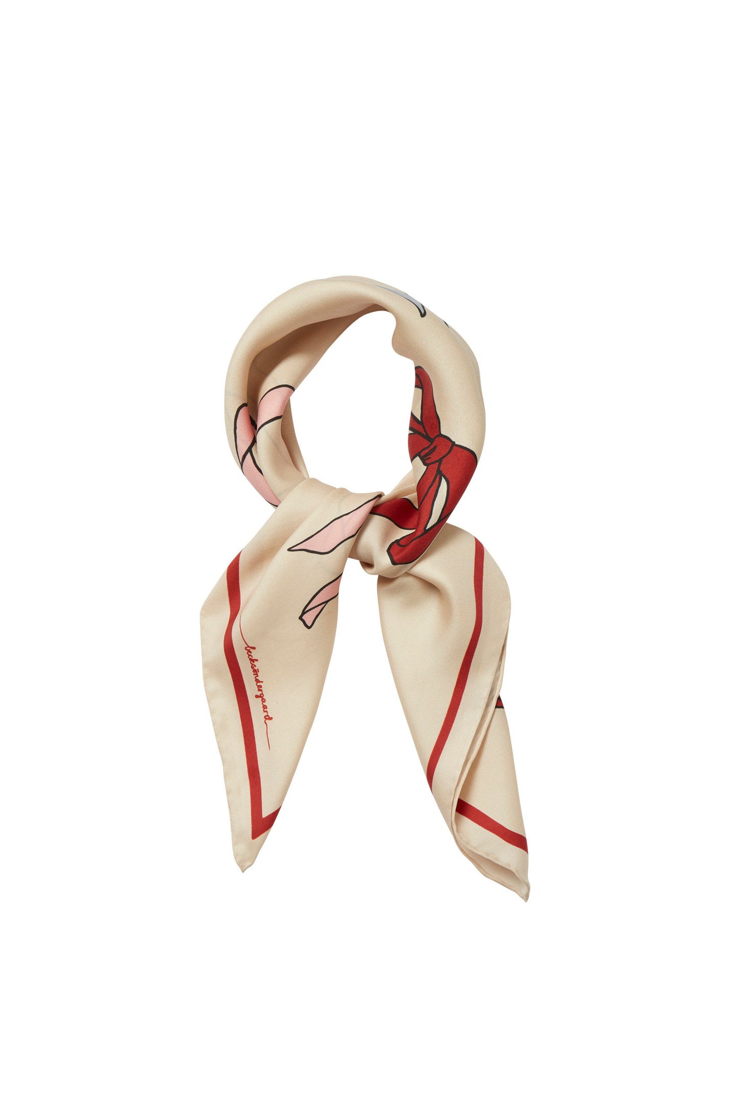 Bow Twill Sia Scarf