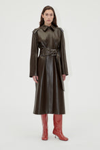 Load image into Gallery viewer, Oversized Trenchcoat With Buckle Belt, 2276 Heavy Faux Leather
