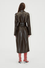 Load image into Gallery viewer, Oversized Trenchcoat With Buckle Belt, 2276 Heavy Faux Leather
