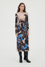 Load image into Gallery viewer, Gathered Long Sleeve Midi Dress, 2244 Stocking Jersey
