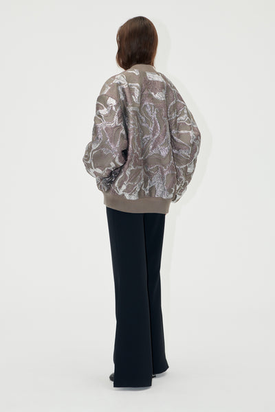 Volominous Bomber Jacket, 2269 Woven Jacquard