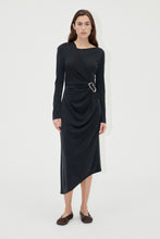 Load image into Gallery viewer, Long Sleeve Midi Dress With Fixed Buckle, 2254 Day To Evening Jersey
