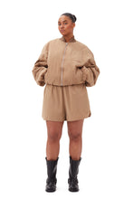 Load image into Gallery viewer, Light Twill Oversized Short Bomber Jacket
