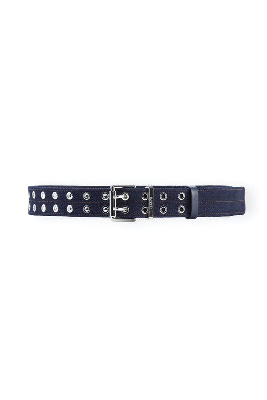 Double Eyelet Belt Denim