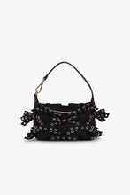 Load image into Gallery viewer, Butterfly Small Pouch Bow Eyelet Mix Denim
