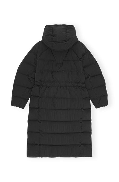 Tech Seersucker Puffer Coat