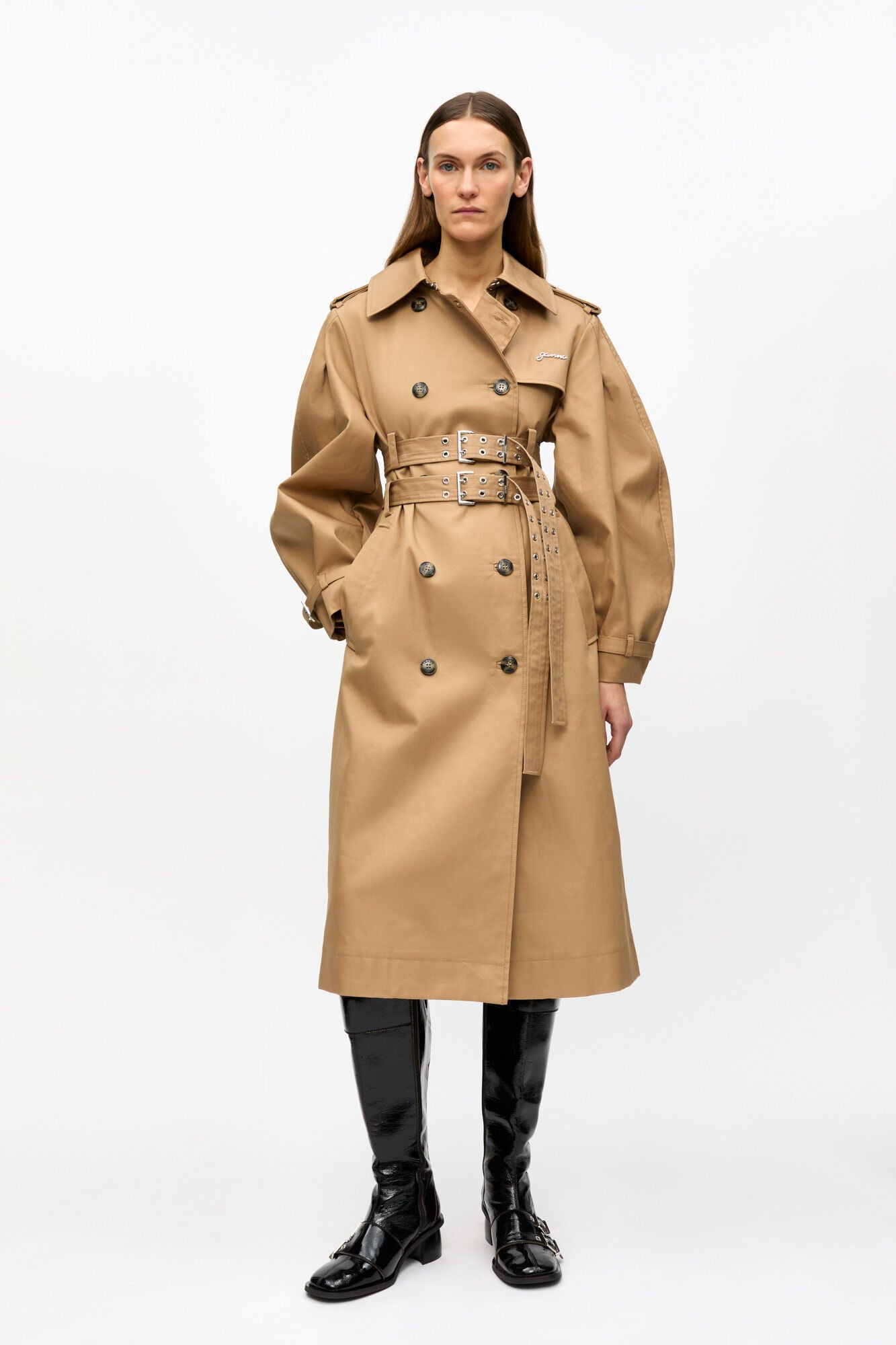 Bonded Cotton Trench Coat