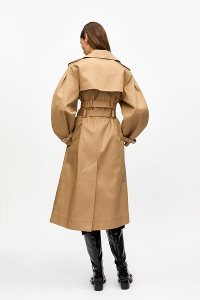 Bonded Cotton Trench Coat