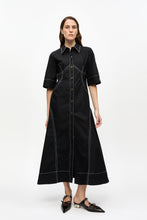 Load image into Gallery viewer, Cotton Poplin Long Shirt Dress
