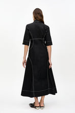 Load image into Gallery viewer, Cotton Poplin Long Shirt Dress
