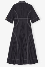 Load image into Gallery viewer, Cotton Poplin Long Shirt Dress
