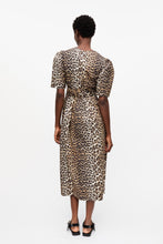 Load image into Gallery viewer, Printed Cotton Tie Strap Midi Dress
