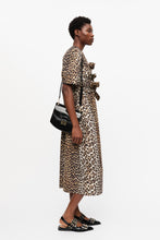 Load image into Gallery viewer, Printed Cotton Tie Strap Midi Dress
