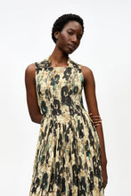 Load image into Gallery viewer, Printed Pleats Smock Midi Straps Dress
