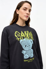 Load image into Gallery viewer, BLACK BASIC COTTON TEDDY LONG SLEEVE T-SHIRT
