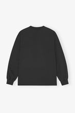 Load image into Gallery viewer, BLACK BASIC COTTON TEDDY LONG SLEEVE T-SHIRT
