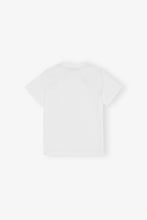 Load image into Gallery viewer, WHITE BASIC JERSEY CHERRY RELAXED T-SHIRT
