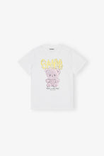 Load image into Gallery viewer, WHITE BASIC COTTON JERSEY TEDDY RELAXED T-SHIRT
