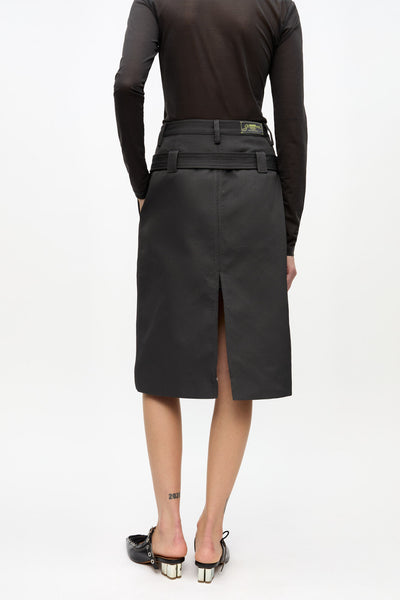 Heavy Twill Midi Skirt