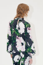 Load image into Gallery viewer, Gathered Long Sleeve Top, 2259 Structure Stretch
