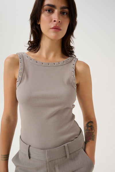 Drew reversible eyelet top