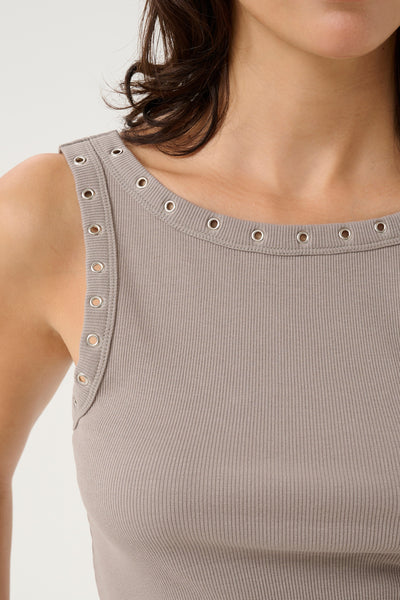 Drew reversible eyelet top