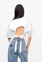 Load image into Gallery viewer, Heavy Cotton Tie Back Waisted T-shirt
