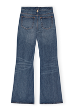 Load image into Gallery viewer, Heavy Washed Denim Flared Skirt Jeans
