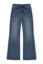 Load image into Gallery viewer, Heavy Washed Denim Flared Skirt Jeans
