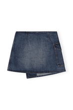 Load image into Gallery viewer, Heavy Washed Denim Flared Skirt Jeans
