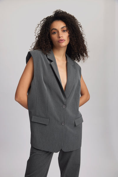 Joelle pinstripe waistcoat