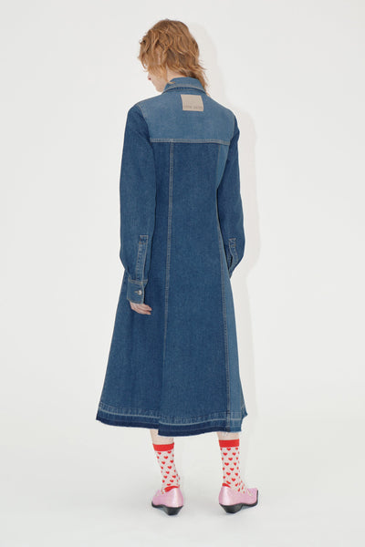 Long Sleeve Denim Dress, 2301 Denim