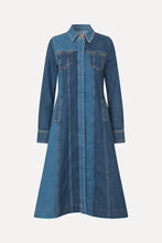 Load image into Gallery viewer, Long Sleeve Denim Dress, 2301 Denim
