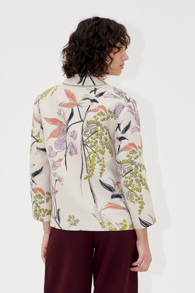 Woven Jacquard, Relaxed Fit Blazer