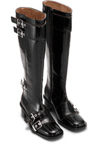 Load image into Gallery viewer, Feminine Buckle High Boot Naplack
