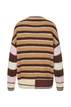 Load image into Gallery viewer, Long Sleeve Crew Neckline Jumper, 2283 Alpaca Stripes
