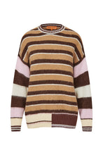 Load image into Gallery viewer, Long Sleeve Crew Neckline Jumper, 2283 Alpaca Stripes
