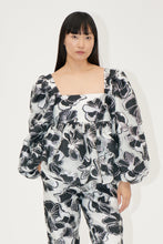 Load image into Gallery viewer, Square Neck Long Sleeve Top, 1608 Organza Jacquard
