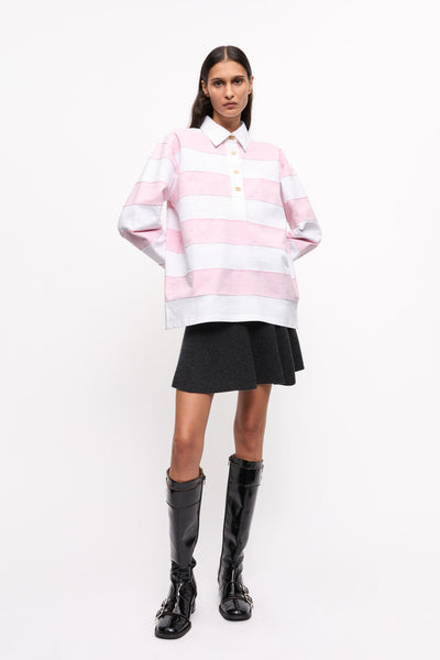 Striped Heavy Cotton Polo