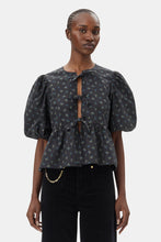 Load image into Gallery viewer, Printed Cotton Peplum Blouse
