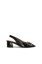 Load image into Gallery viewer, Feminine Buckle Slingback Pump Naplack
