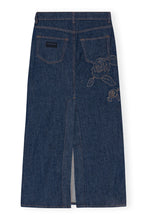 Load image into Gallery viewer, Rinse Stitch Denim Maxi Skirt
