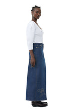 Load image into Gallery viewer, Rinse Stitch Denim Maxi Skirt
