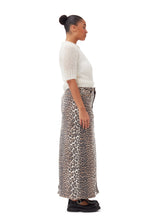 Load image into Gallery viewer, Print Denim Maxi Slit Skirt
