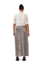 Load image into Gallery viewer, Print Denim Maxi Slit Skirt
