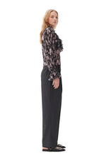 Load image into Gallery viewer, Melange Stripe Suiting Relaxed Pleated Pants
